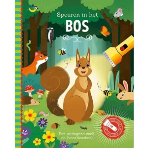 Ontdek het zaklampboek speuren in het bos bij Moonwoods. Laat de bosdieren tot leven komen met de bijgevoegde zaklamp