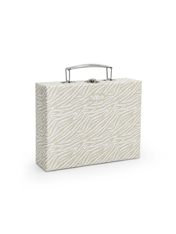 Houten make-up set met koffer