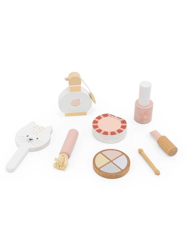 Houten make-up set met koffer van Tryco
