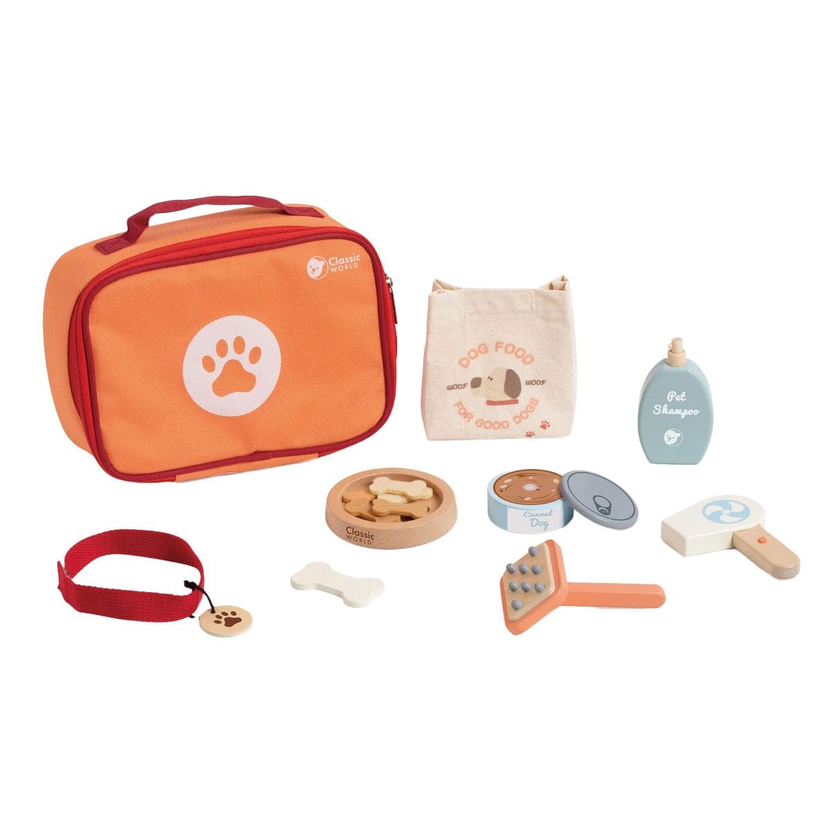Houten dierenverzorgingsset van Classic world