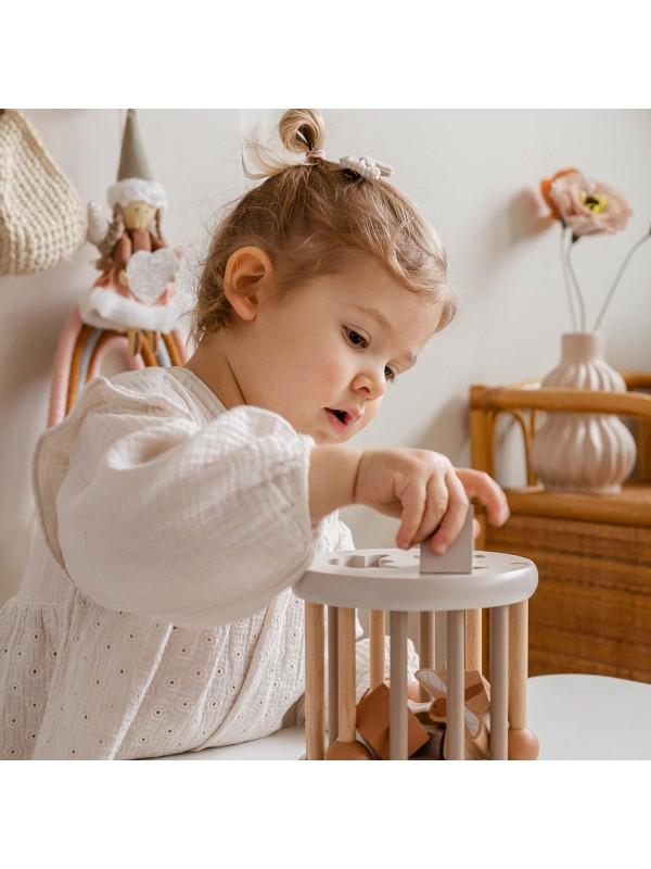 Vormen sorteerwiel van Label label bij Moonwoods. Superleuk houten babyspeelgoed!