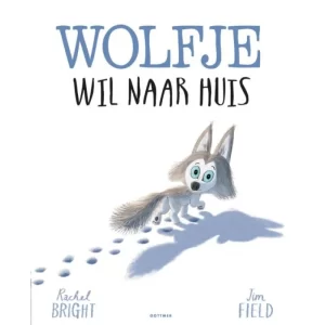 Ontdek Wolfje wil naar huis van Rachel Bright bij Moonwoods: een warm kartonboekje over verdwalen, vriendschap en weer veilig thuiskomen.