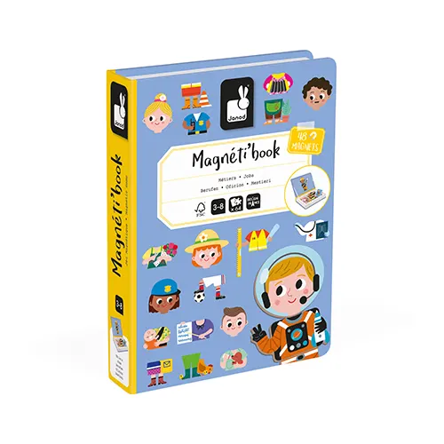 Janod Magneetboek Beroepen kopen? Creatief magnetisch speelgoed vanaf 3 jaar. Perfect voor thuis én onderweg.