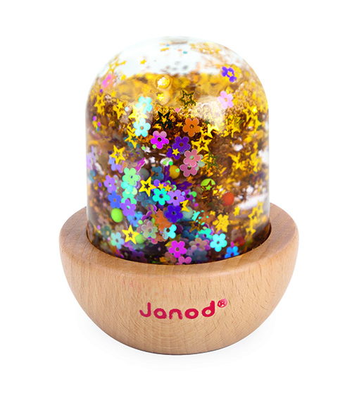 D sensorische bubbel multicolor Janod is een betoverend cadeautje dat de zintuigen van de allerkleinsten prikkelt en rust brengt.