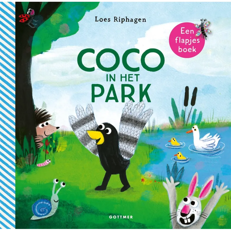 Ontdek het vrolijke kartonboekje Coco in het park van Loes Riphagen bij Moonwoods