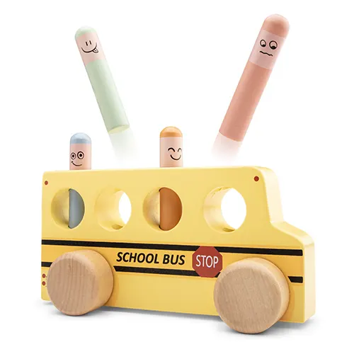 Ontdek de New Classic Toys Pop-up Schoolbus! Houten speelgoed met een verrassend pop-up effect, perfect voor fantasierijk spel en kleine avonturiers.