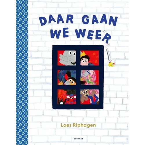 Ontdek Daar gaan we weer! van Loes Riphagen. Een vrolijk prentenboek vol herkenbare momenten, humor en kleurrijke illustraties voor peuters en kleuters.