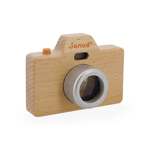 Op zoek naar een origineel cadeau voor een peuter? De houten camera van Janod combineert fantasierijk spel met ontdekken. Een echte favoriet voor kleine fotografen!
