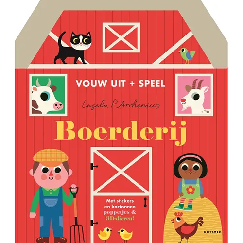 Ontdek Vouw uit + speel – Boerderij bij Moonwoods. Bouw een 3D-boerderij, speel met de dieren en verzin de leukste avonturen op het erf. Een onwijs leuk cadeau!