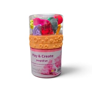 Op zoek naar sensorisch speelgoed? Met SensoryFun MagicFun kunnen kinderen stempelen, vormen maken en kleurrijke schatten verstoppen in roze magisch zand